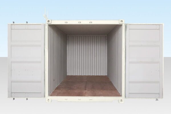 20FT SHIPPING CONTAINER (ONE TRIP) WHITE (RAL 9003)