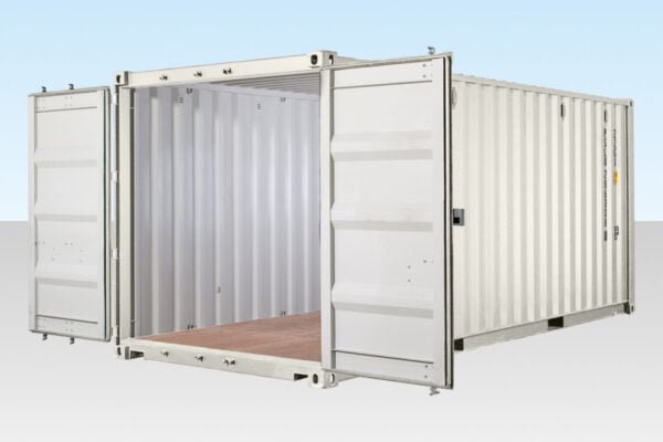 20FT SHIPPING CONTAINER (ONE TRIP) WHITE (RAL 9003)