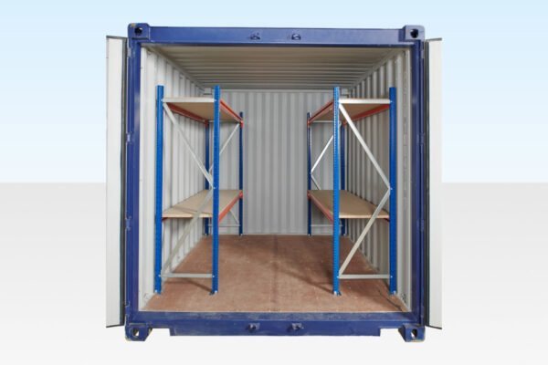 ADJUSTABLE, HEAVY DUTY THREE TIER CONTAINER RACKING (SINGLE BAY)