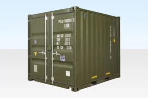 10FT X 8FT SHIPPING CONTAINER (ONE TRIP) GREEN (RAL 6007) 10FT X 8FT SHIPPING CONTAINER (ONE TRIP) GREEN (RAL 6007)