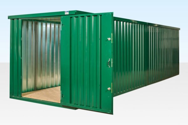 6M X 2.1M END LINKED FLAT PACKED CONTAINER BUNDLE (POWDER COATED)