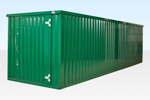 6M X 2.1M END LINKED FLAT PACKED CONTAINER BUNDLE (POWDER COATED)