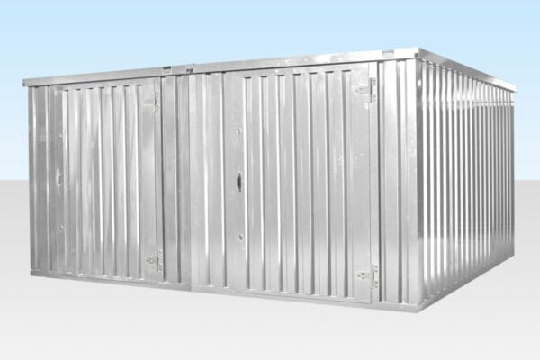 4M X 4.2M SIDE LINKED FLAT PACK CONTAINER BUNDLE (GALVANISED)